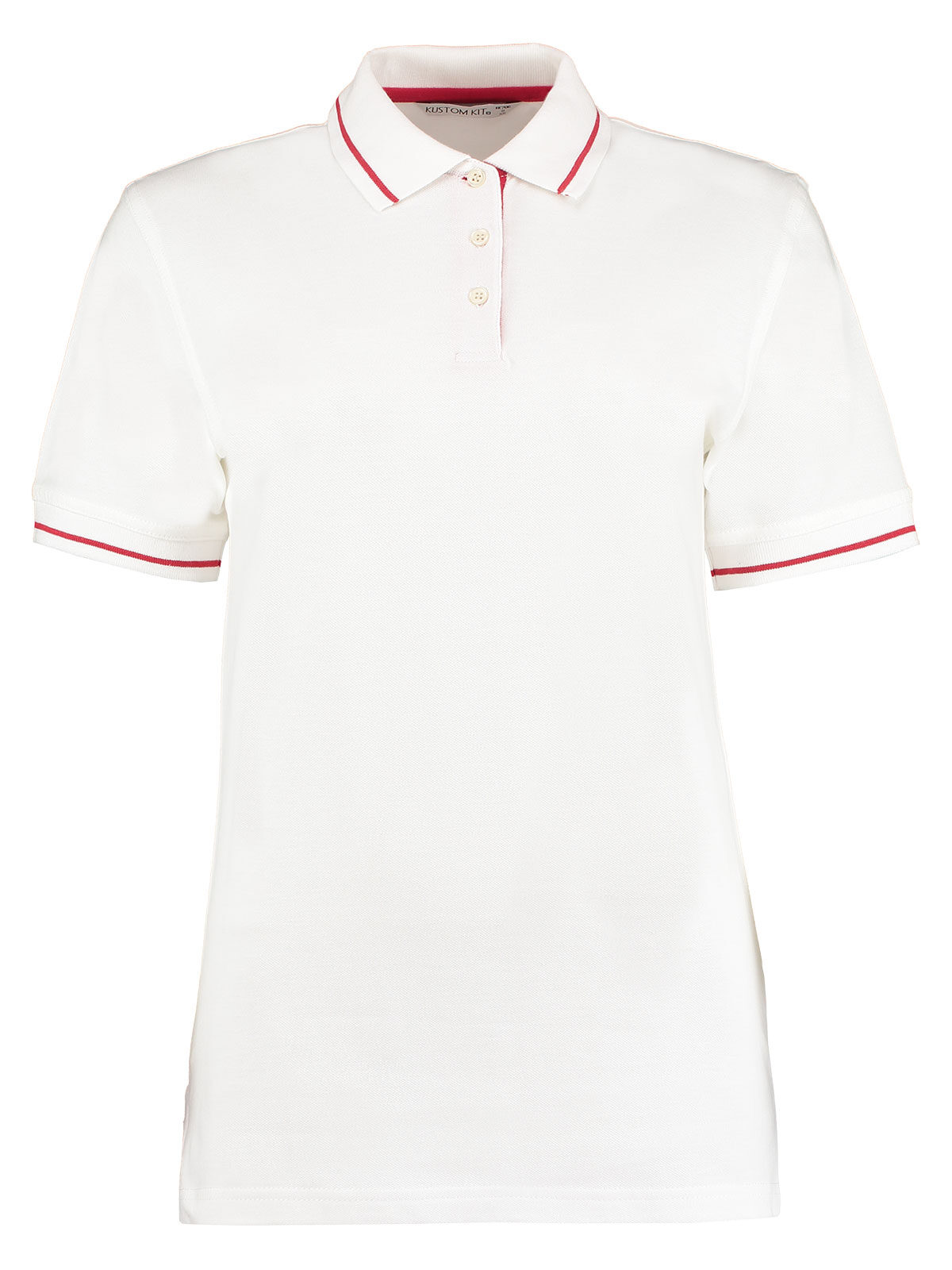 Women´s Classic Fit St. Mellion Polo - RED - Red/white