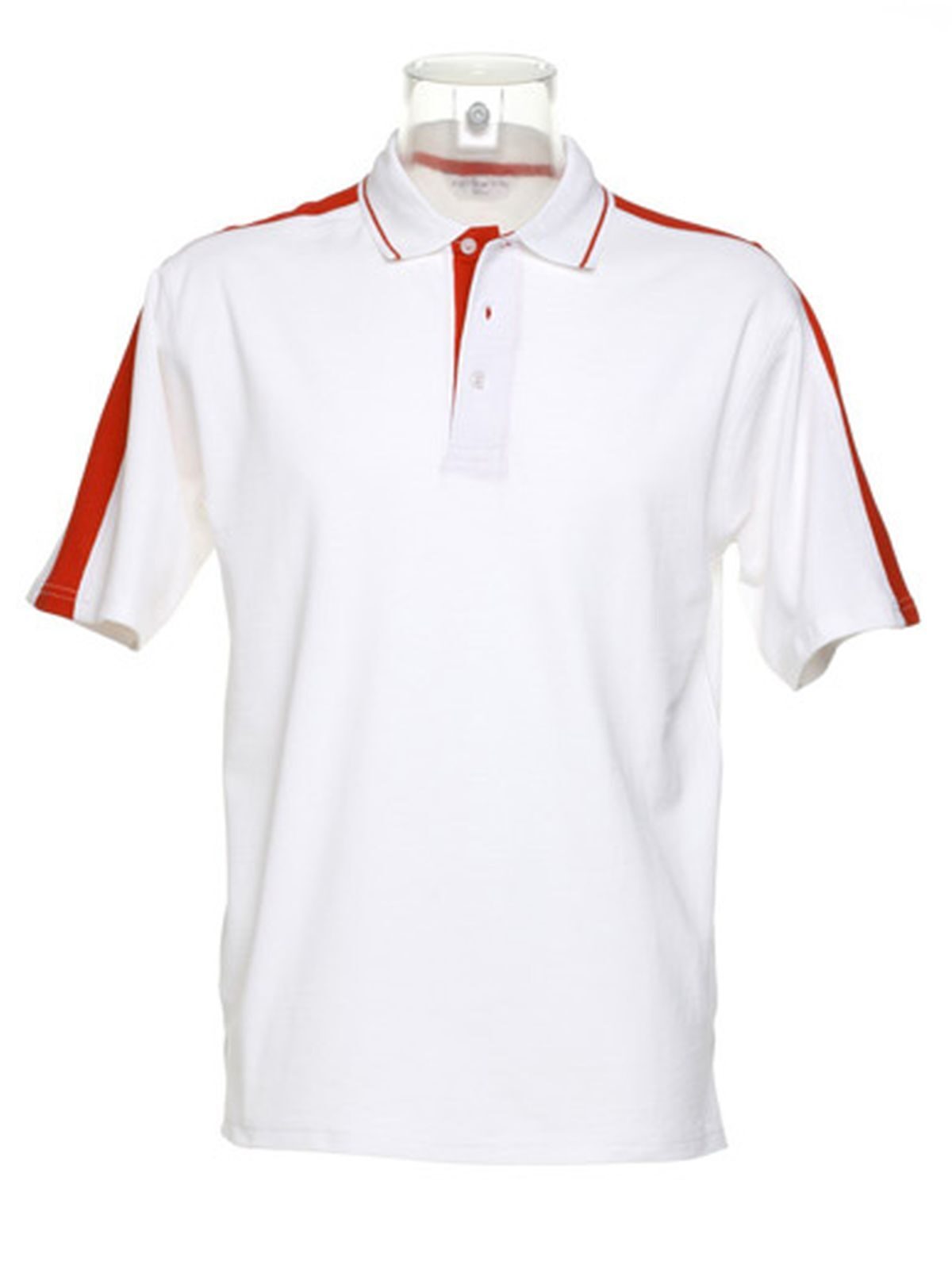 Sporting Polo Shirt - White/red