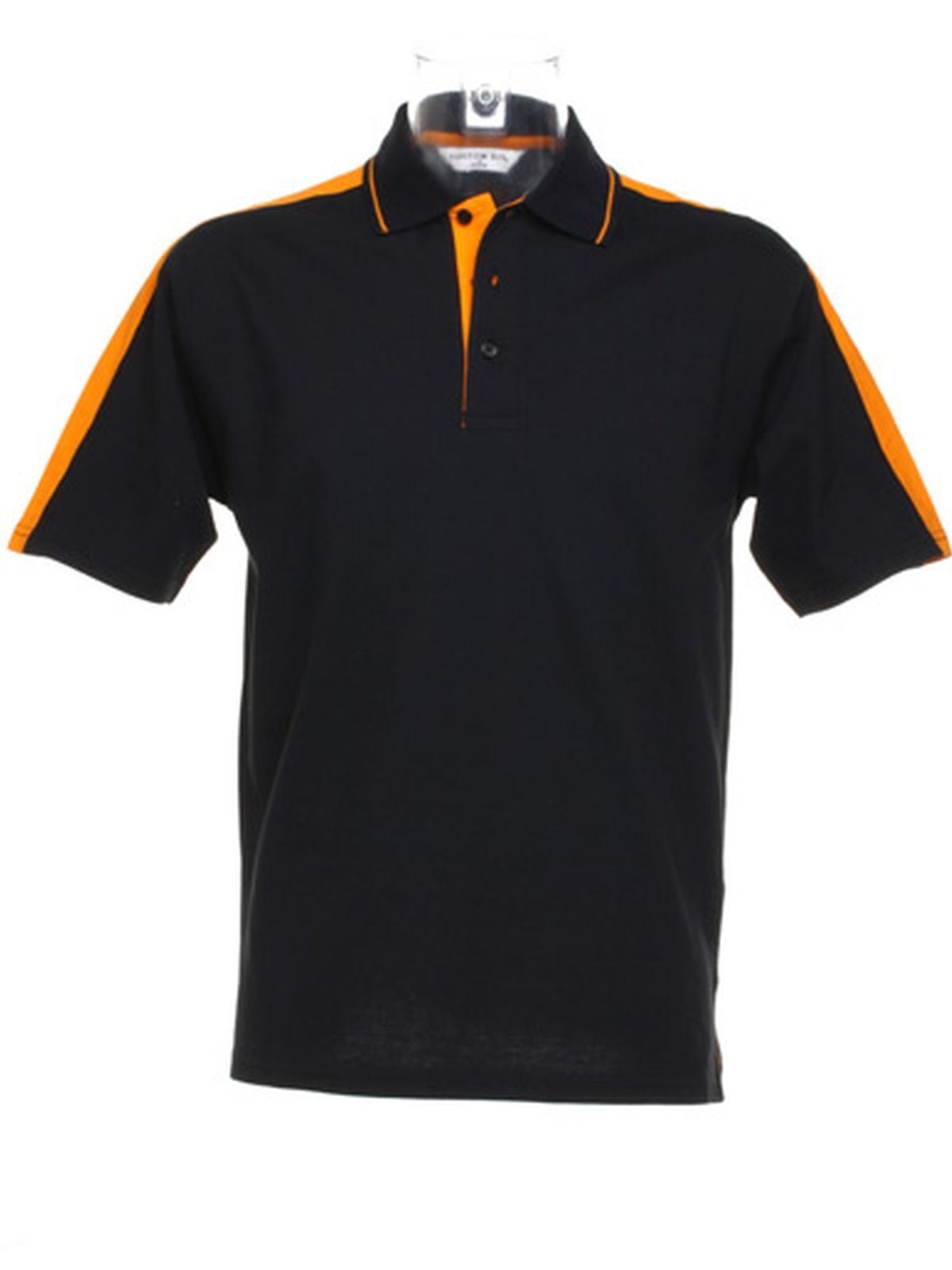 Sporting Polo Shirt - Black/orange