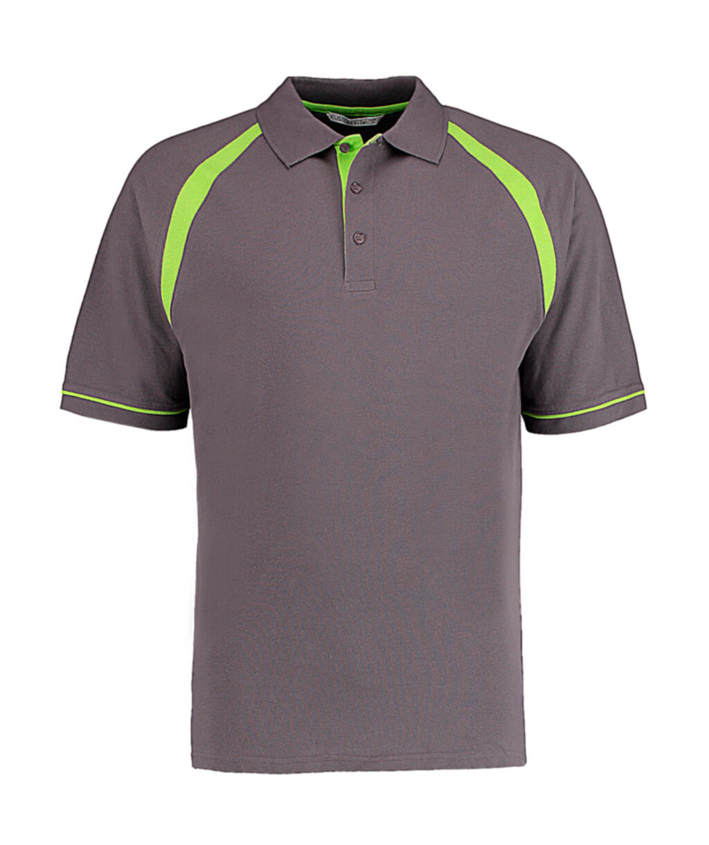 Classic Fit Oak Hill Polo - Charcoal/Lime