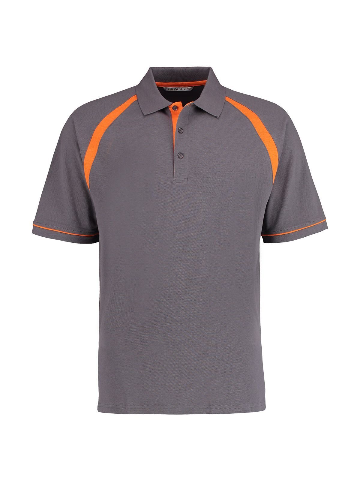 Classic Fit Oak Hill Polo - Charcoal/orange