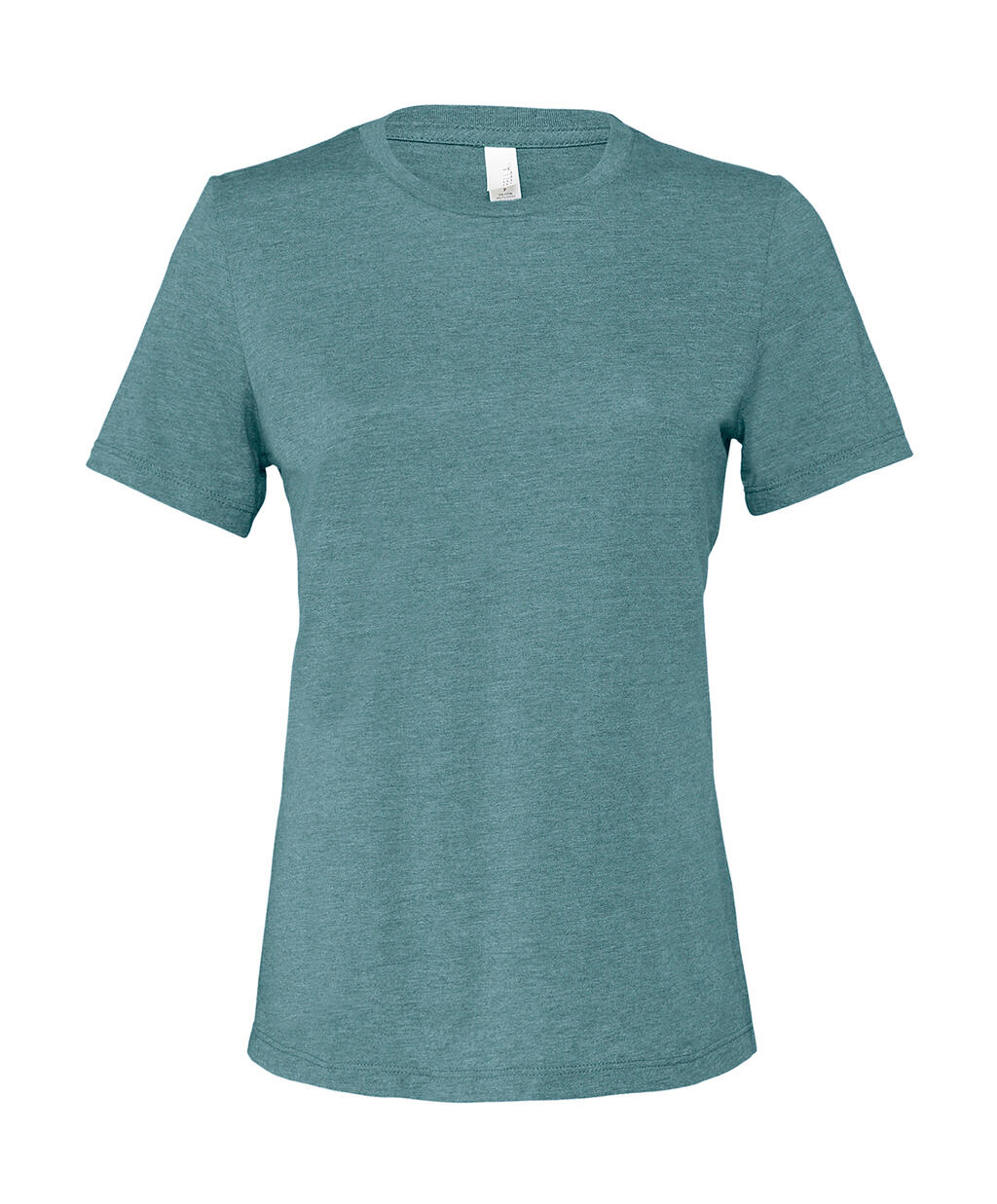 T-shirt Donna in jersey CVC Relaxed - Heather Deep Teal