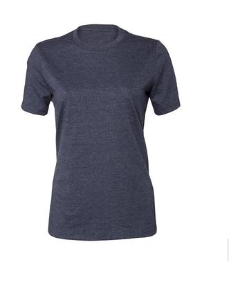 Women s Relaxed CVC Short Sleeve Tee - HN - Heather Navy
