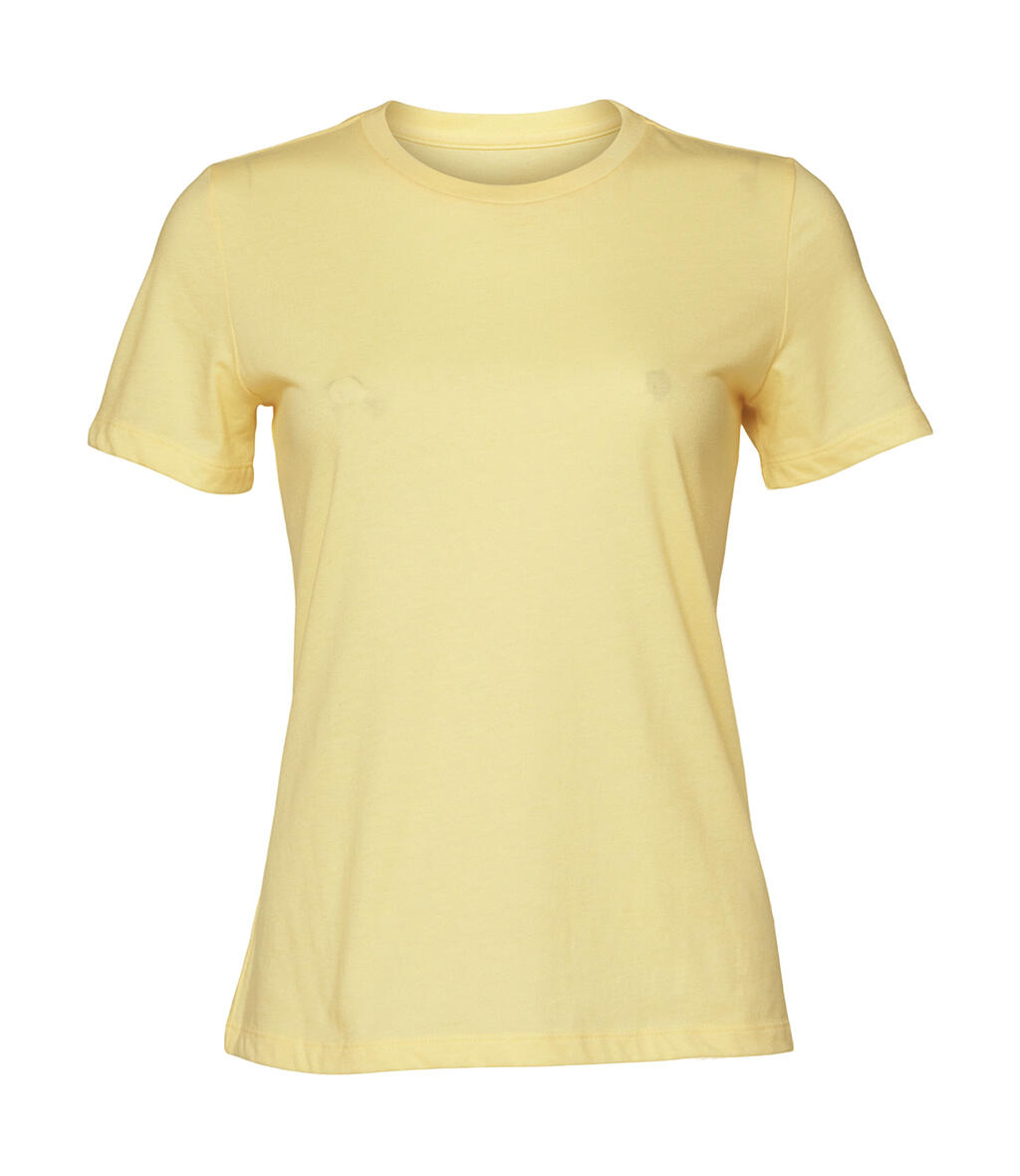 T-shirt Donna in jersey CVC Relaxed - Heather French Vanilla