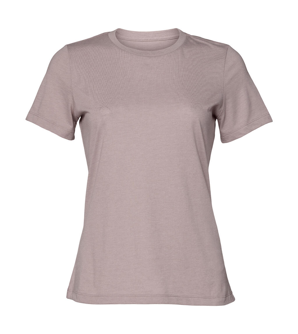T-shirt Donna in jersey CVC Relaxed - Heather Pink Gravel