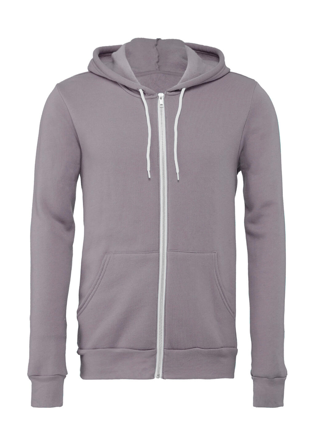 Unisex Poly-Cotton Fleece Full-Zip Hoodie - 139 - Storm