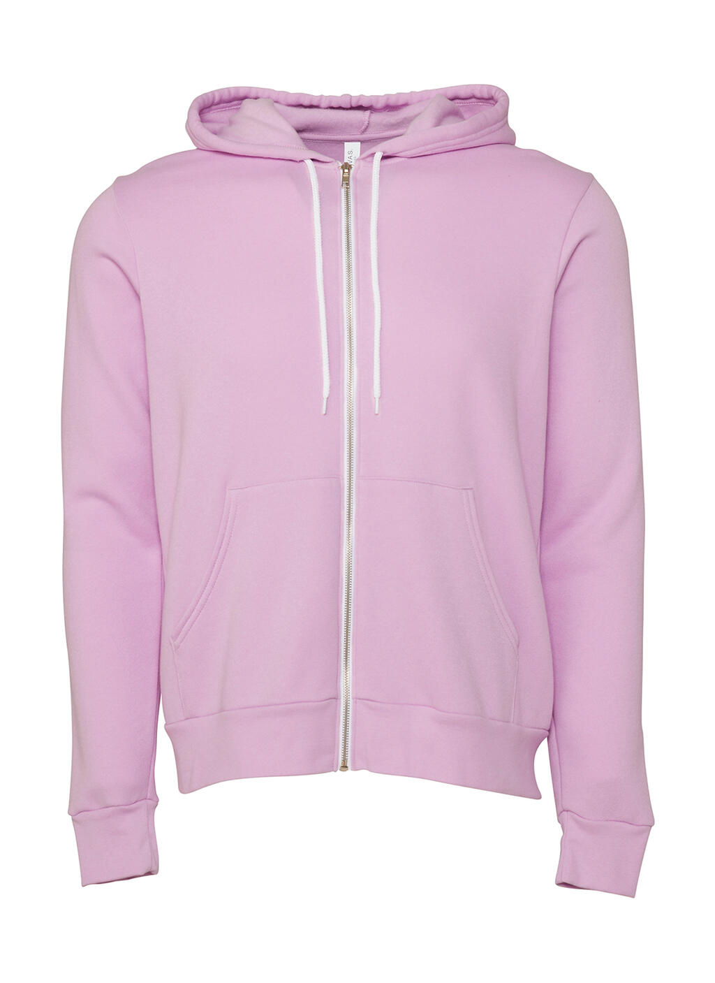 Unisex Poly-Cotton Fleece Full-Zip Hoodie - CU - Currant