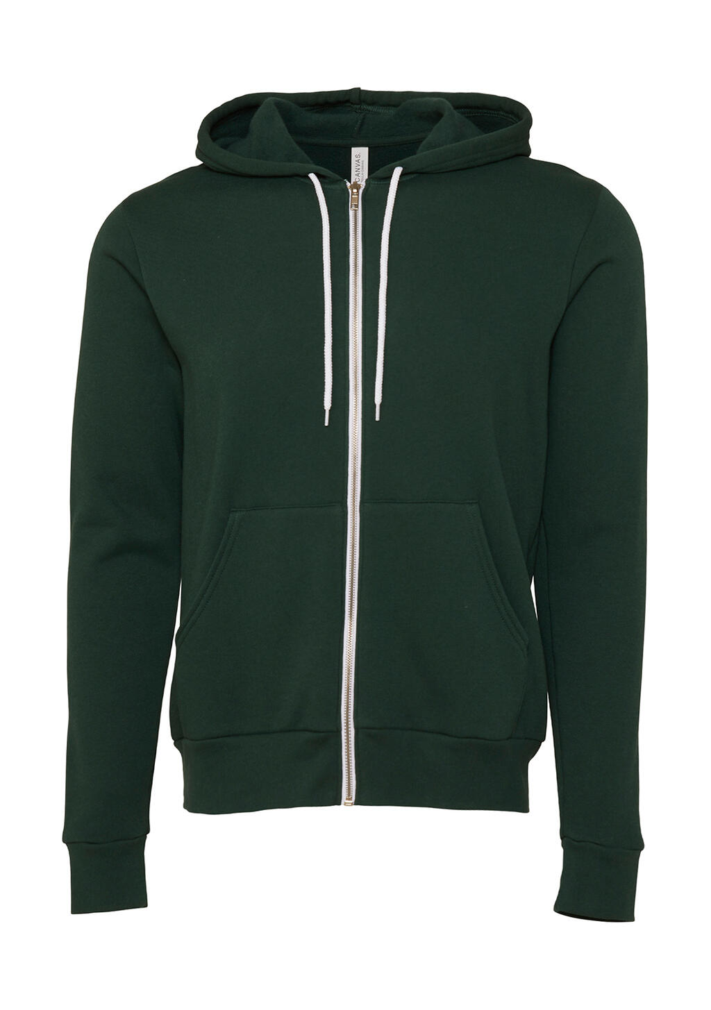 Unisex Poly-Cotton Fleece Full-Zip Hoodie - LF - Leaf