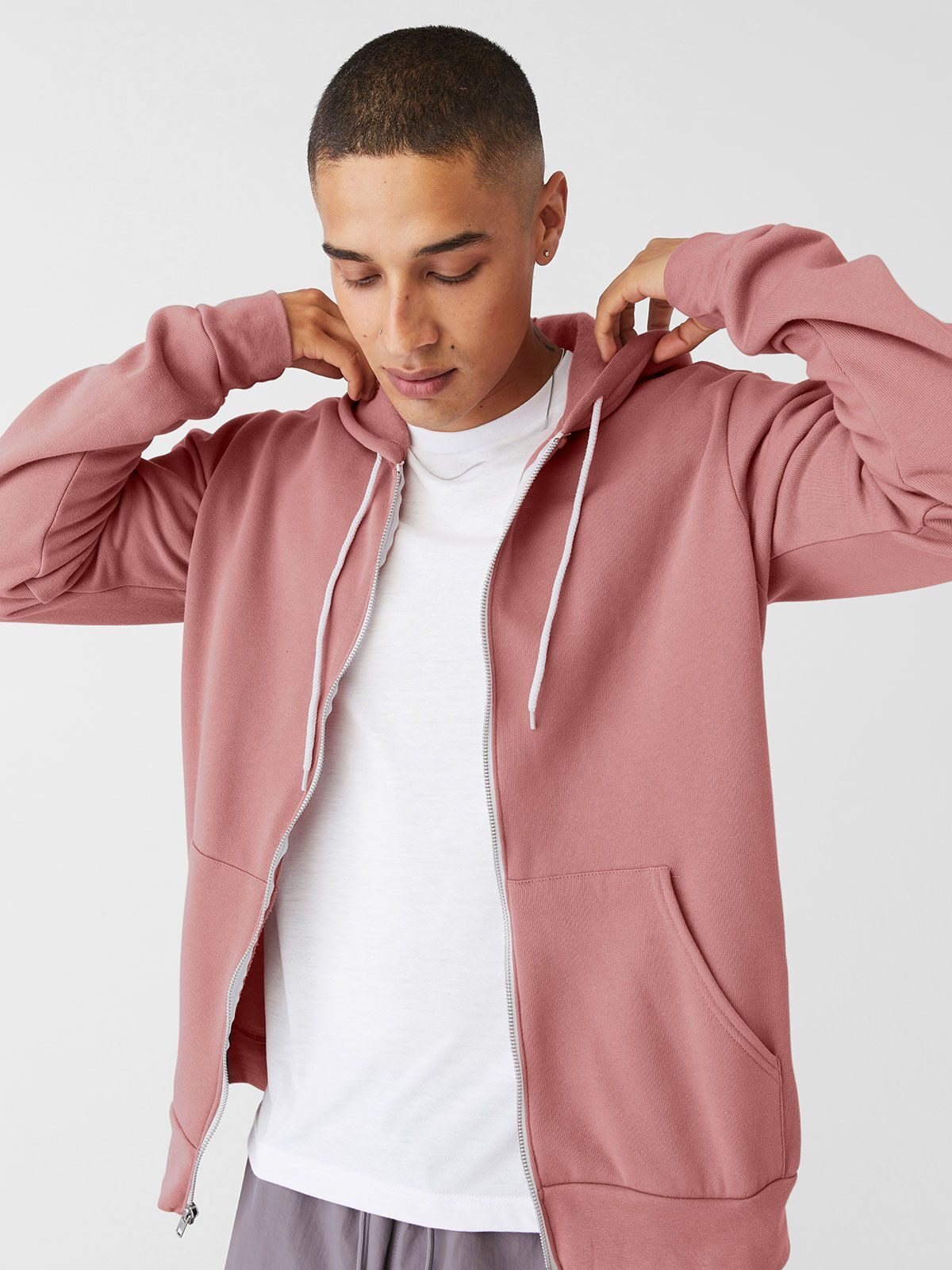 Unisex Poly-Cotton Fleece Full-Zip Hoodie