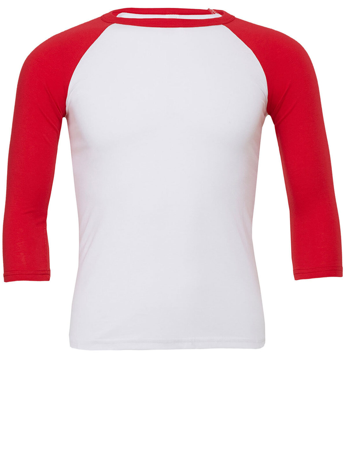 Unisex 3/4 Sleeve Baseball T-Shirt - WHRD - Red