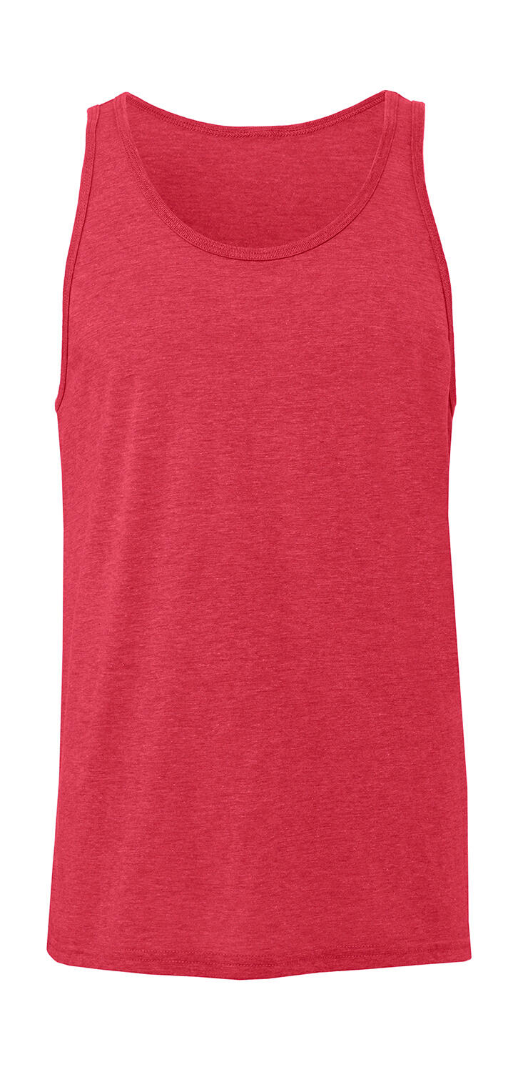 Unisex Jersey Tank Top - 00014 - RED TRIBLEND