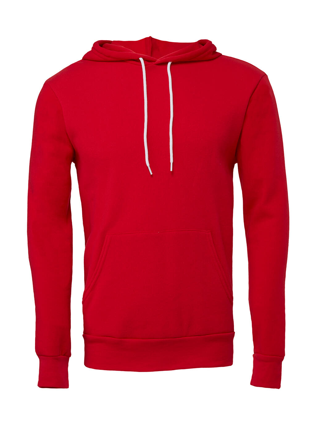Unisex Sponge Fleece Pullover Hoodie - RD - Red
