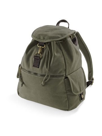 Vintage Canvas Backpack - VMI  VINTAGE MILITARY GREEN