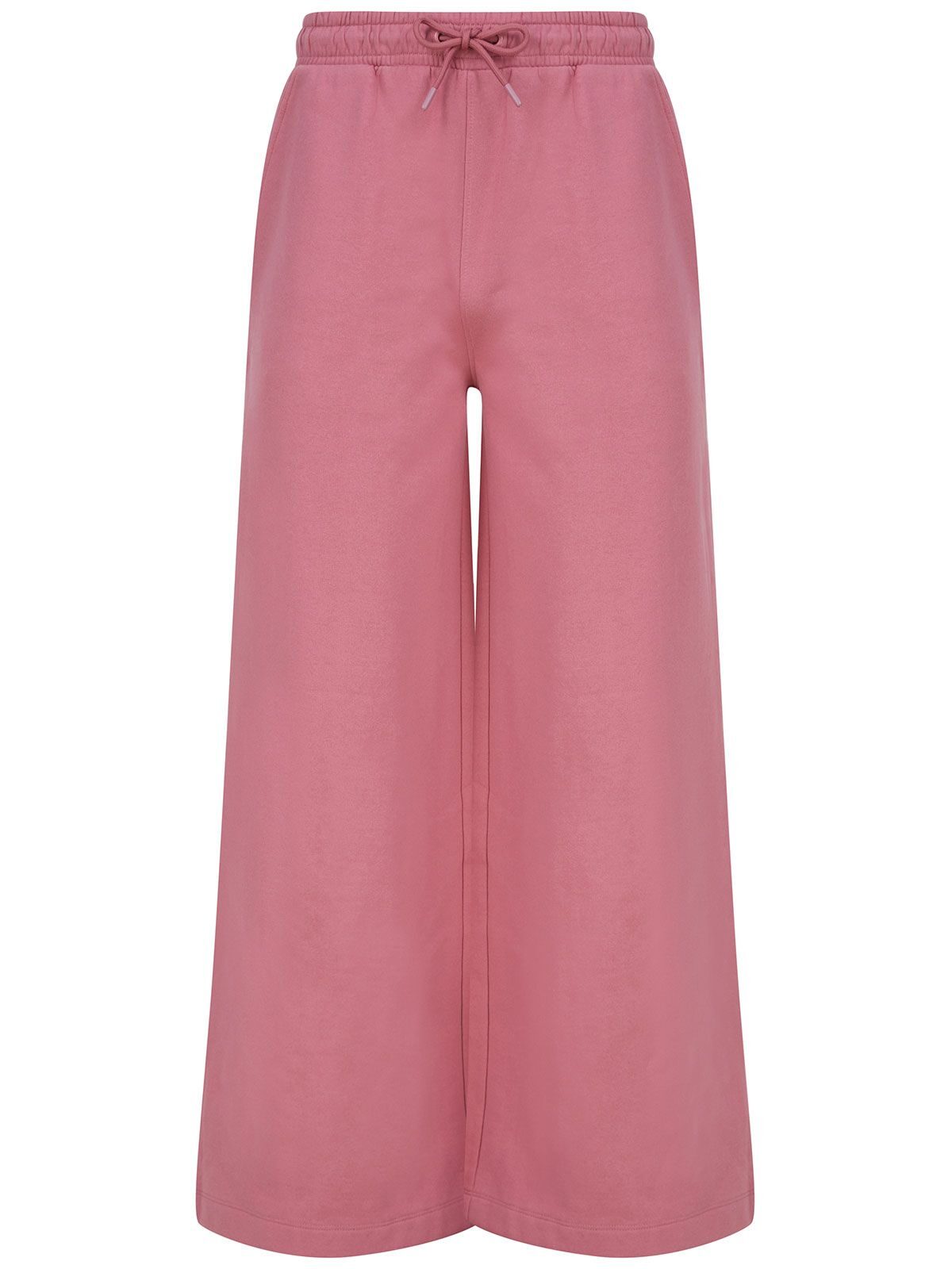 Women's Sustainable Fashion Wide Leg Joggers - dusky pink