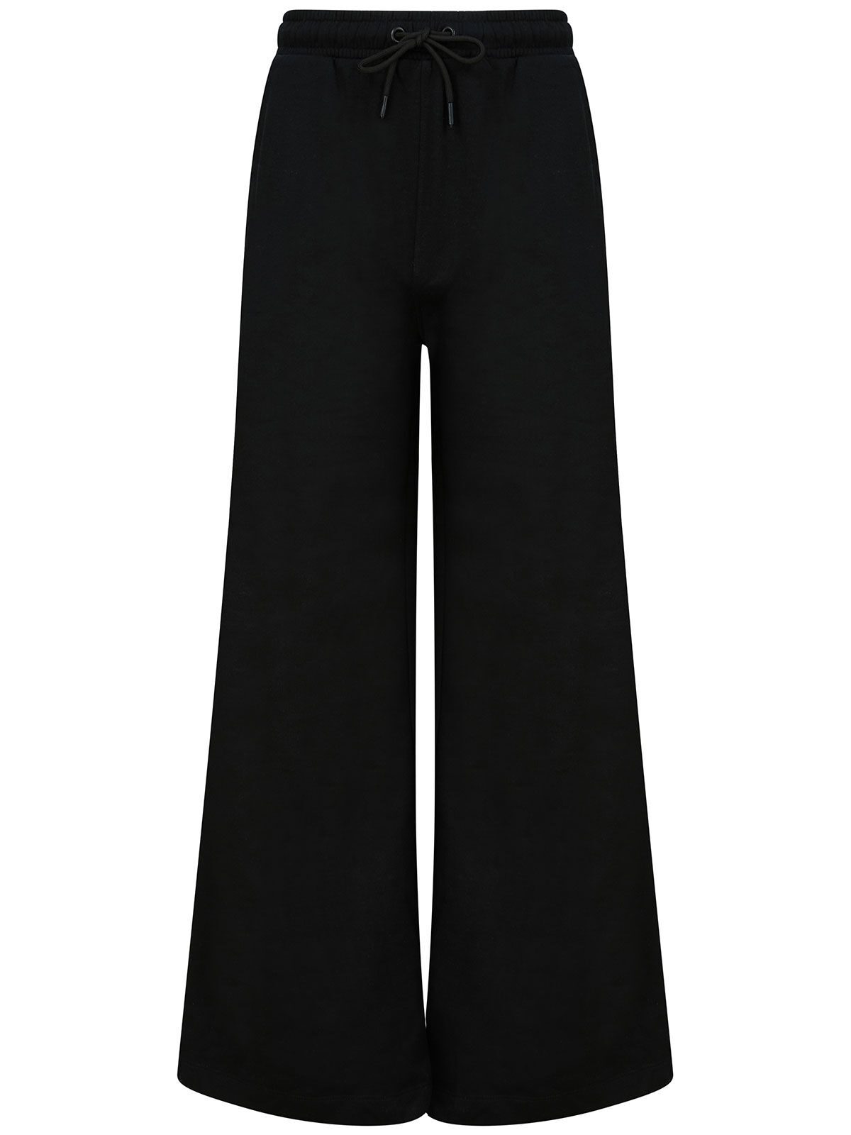 Women's Sustainable Fashion Wide Leg Joggers - black