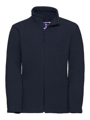 Children's Full Zip Outdoor Fleece - FN - French Navy