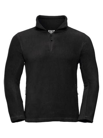 Adults' Quarter Zip Outdoor Fleece - 36 - Black