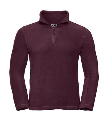 Adults' Quarter Zip Outdoor Fleece - 41 - Burgundy