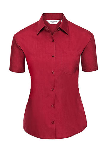 Camicia donna popeline maniche corte - CR - Classic Red