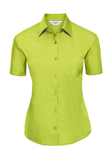 Camicia donna popeline maniche corte - LM - Lime