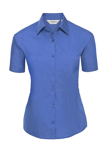 Camicia donna popeline maniche corte - CP - Corporate Blue