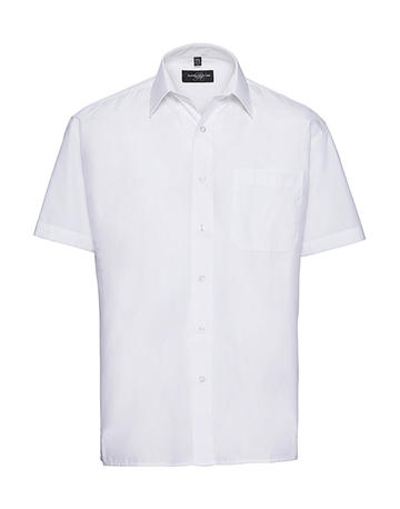 Camicia uomo popeline maniche corte - 30 - White