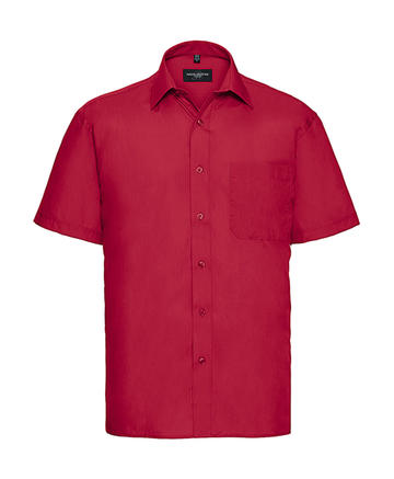 Camicia uomo popeline maniche corte - CR - Classic Red