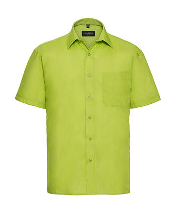 Camicia uomo popeline maniche corte - LM - Lime