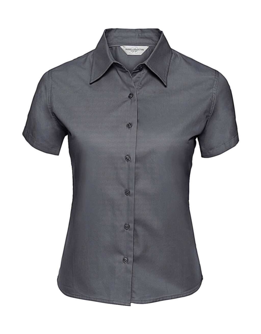 Camicia donna Twill Classic maniche corte - Zinc