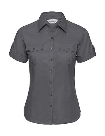 Camicia donna maniche corte con risvolto - XW - Zinc