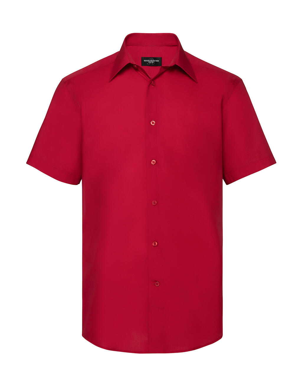 Camicia uomo popeline maniche corte - CR - Classic Red