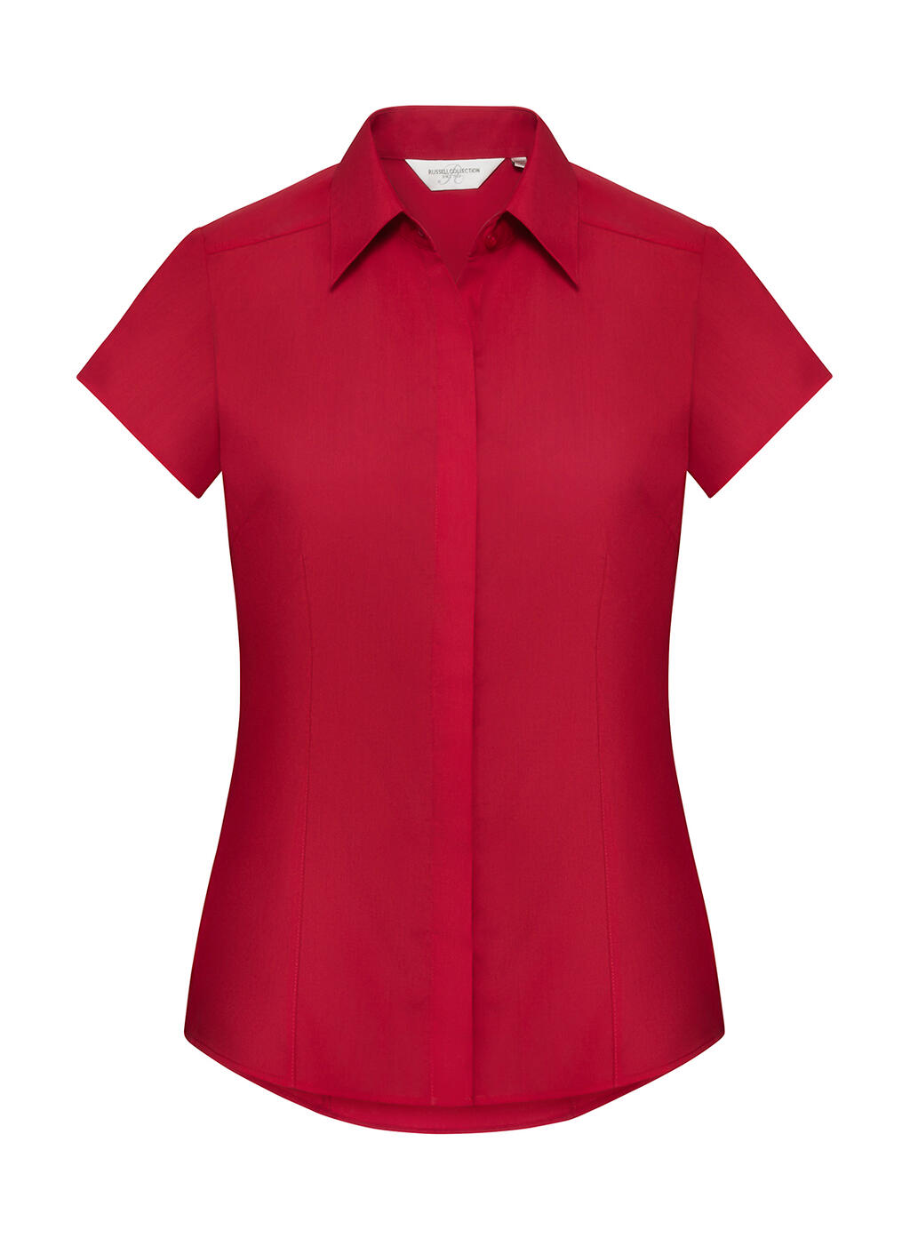 Camicia donna popeline maniche corte - CR - Classic Red