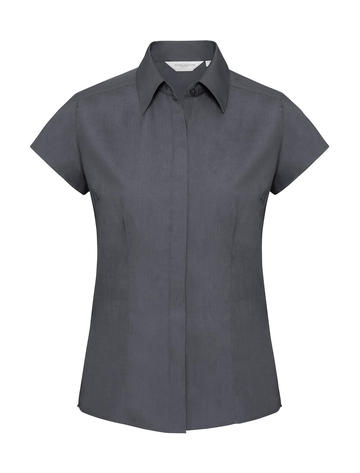 Camicia donna popeline maniche corte - CG - Convoy Grey
