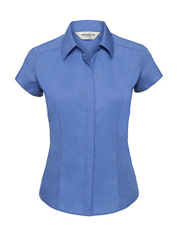 Camicia donna popeline maniche corte - CP - Corporate Blue