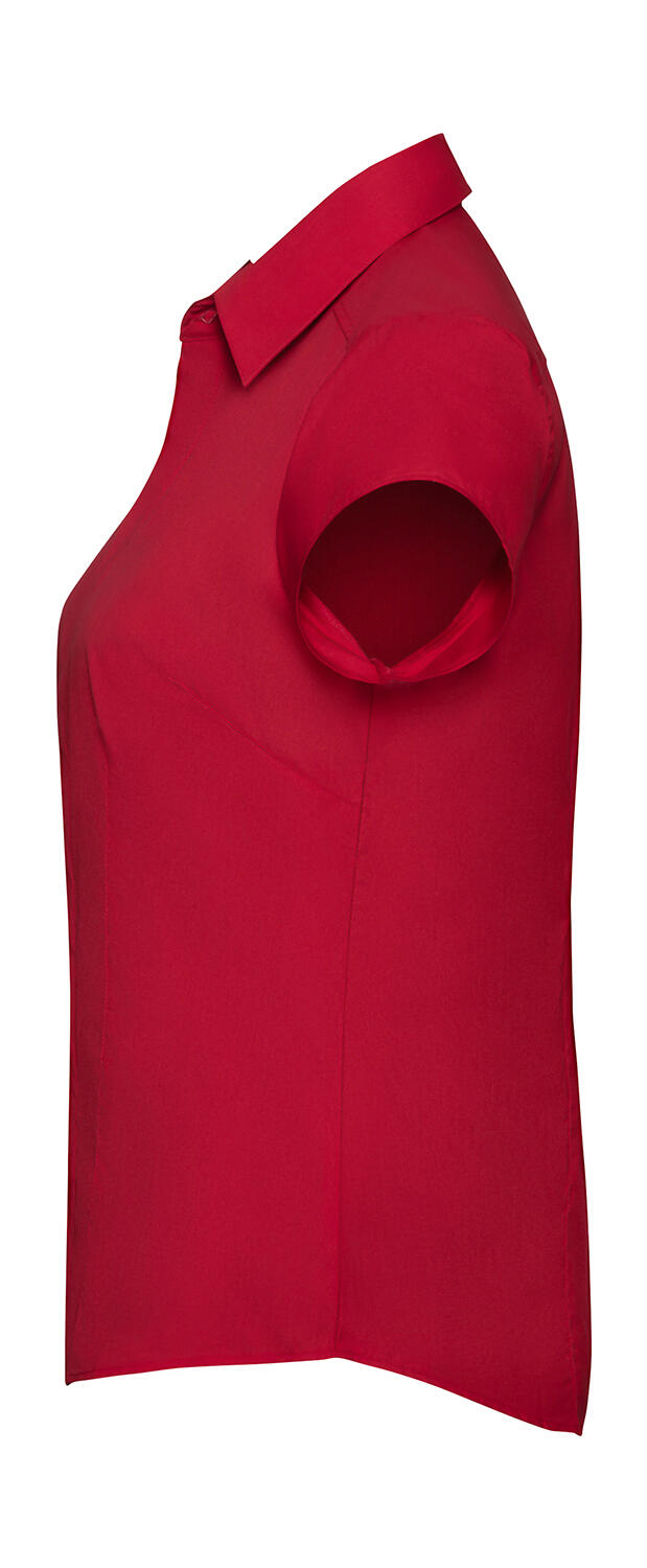 Camicia donna popeline maniche corte