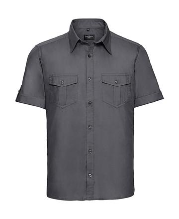 Camicia uomo maniche corte con risvolto - XW - Zinc