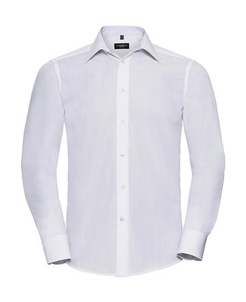 Camicia uomo popeline maniche lunghe - 30 - White
