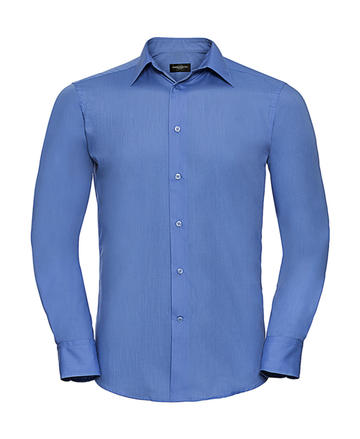 Camicia uomo popeline maniche lunghe - CP - Corporate Blue