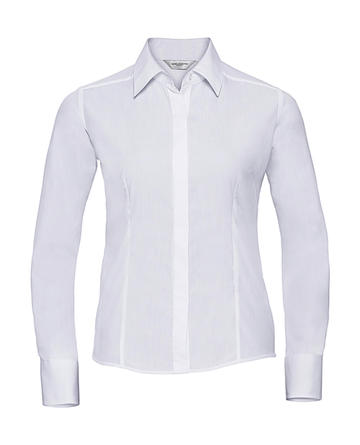 Camicia donna popeline maniche lunghe - 30 - White