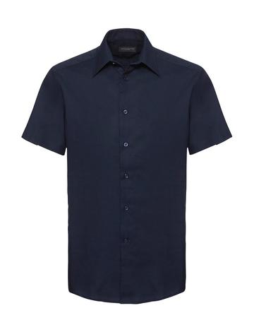 Camicia uomo Oxford maniche corte - 203 - BRIGHT NAVY