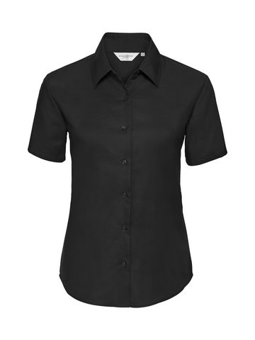 Camicia donna Oxford maniche corte - 36 - Black