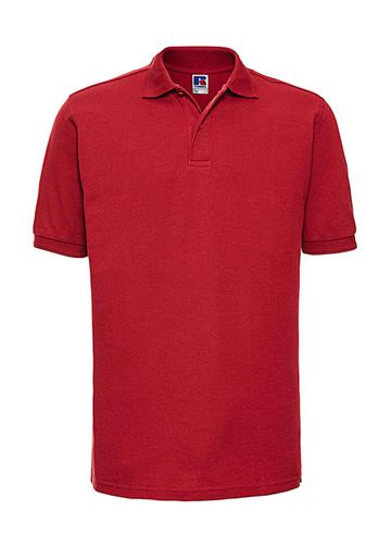 Polo piqué resistente - BR - Bright Red