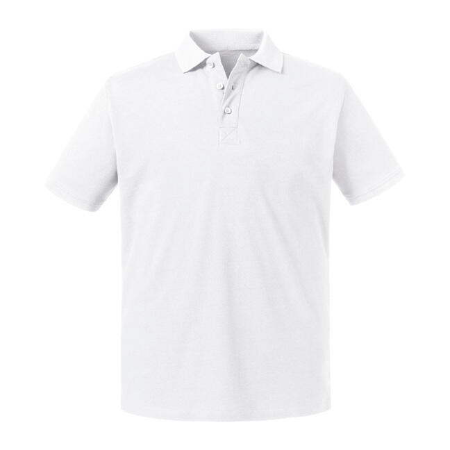 Men's Pure Organic Polo - 30 - White