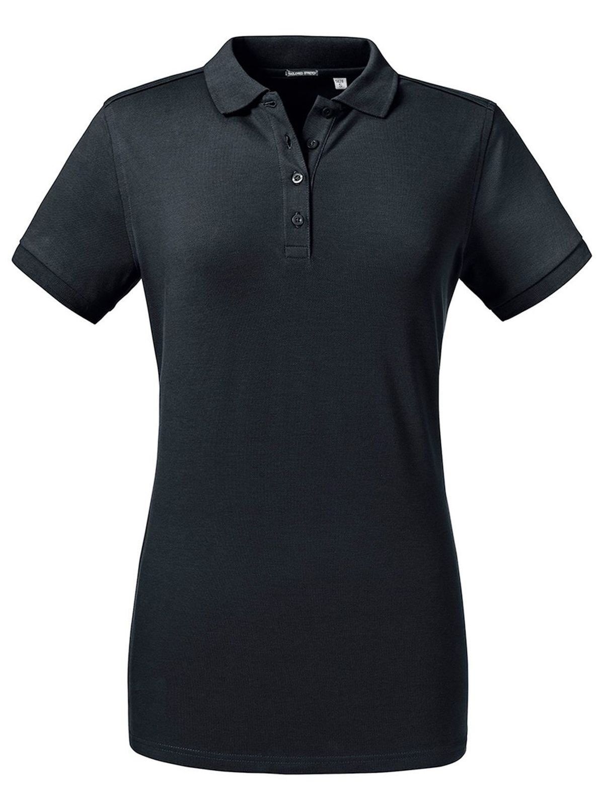 Ladies' Tailored Stretch Polo - 36 - Black