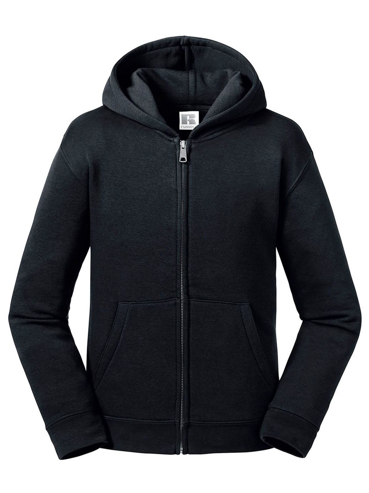 Kids Authentic Zipped Hood Jacket - 36 - Black