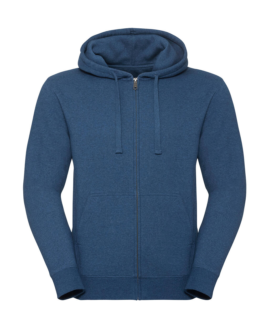 Felpa uomo Authentic Melange Zipped Hood - OM - Ocean Melange