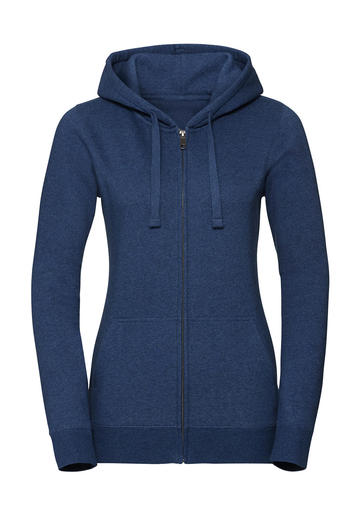 Felpa donna Authentic Melange Zipped Hood - OM - Ocean Melange