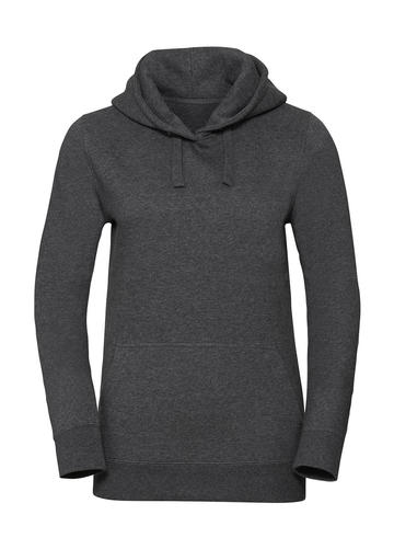 Felpa donna Authentic Melange Hooded - C6 - CARBON MELANGE