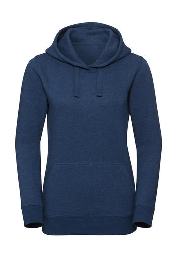 Felpa donna Authentic Melange Hooded - OM - Ocean Melange