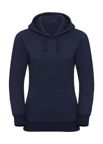 Felpa donna Authentic Melange Hooded - IM - Indigo Melange
